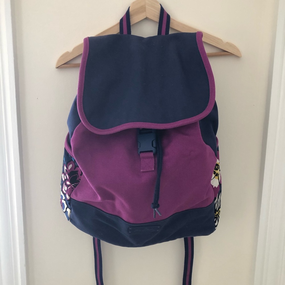 Purple and blue Vera bradley backpack
